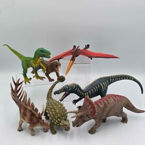 Schleich Dinosaurs 2016-2019 Collection Some Moveable Jaw, Some Retired Lot of 7
